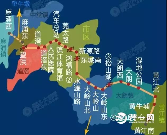 東莞地鐵1號線最新消息 麻涌鎮將設置2座地鐵站